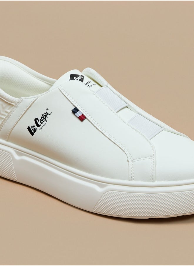 Lee Cooper - Men's Panelled Slip-On Low Ankle Sneakers - Image 1