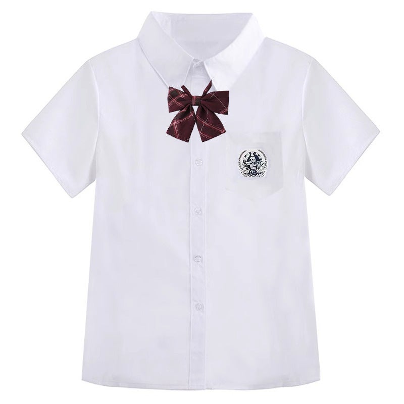 Primary School Students' Red Song Chorus Performance Uniforms, College-Style Kidsren'S Poetry Recitation Class Uniforms, Spring Sports Meeting Uniforms, Suits - Image 1
