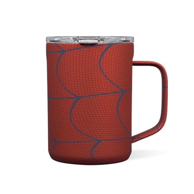 CORKCICLE Classic Coffee Mug Triple Insulated Stainless Steel For Travel Shatter-Proof Lid Keeps Drink Hot Over 3 Hours Holiday Mug Gift Great For Gifting Warmth 16 Oz Spider-Man - Image 1