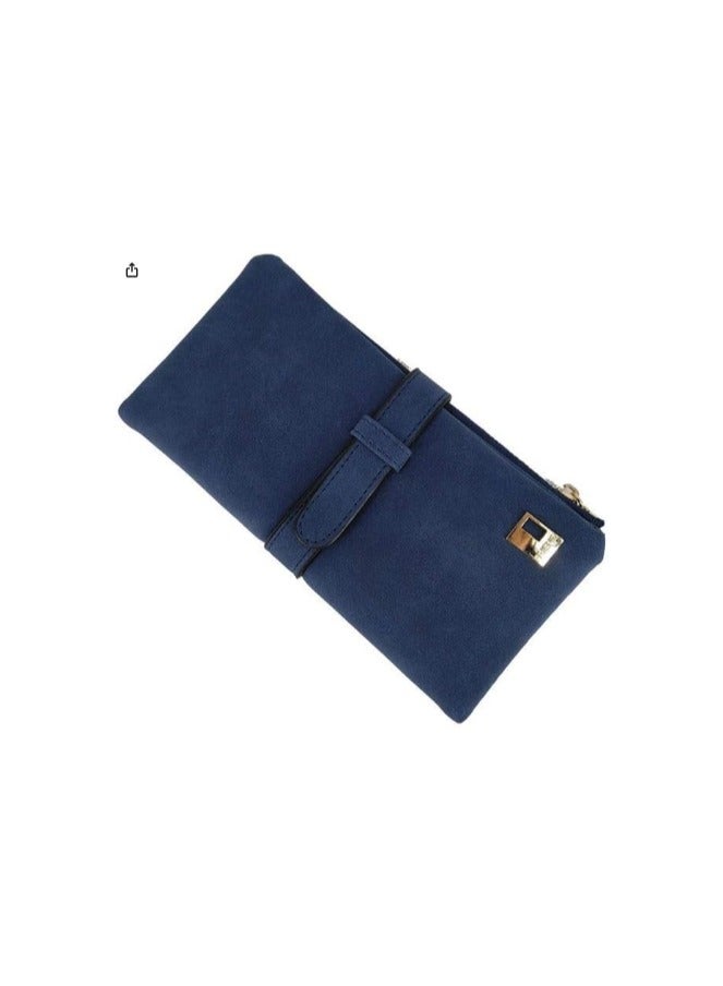 " Women's wallet with large capacity, with one zipper, elegant design, excellent quality - imported"  - Image 2