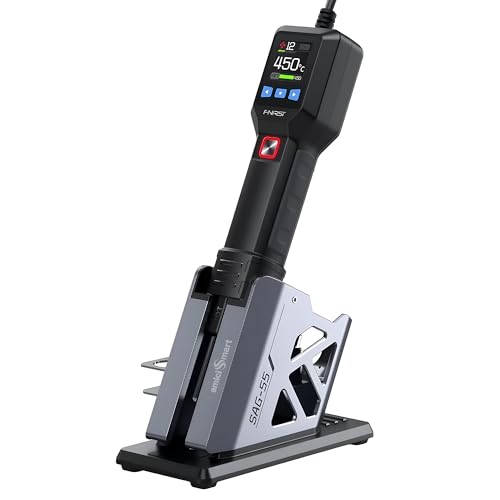 amiciSmart Intelligent 550W Hot Air Gun with Digital Display, PID Temperature Control (100°C–450°C), 20-Level Adjustable Airflow, Auto-Cooling & Memory Presets for Soldering, PCB Rework & Repair - Image 1