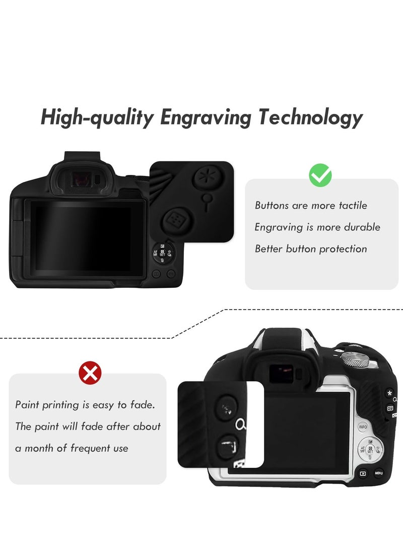 Case Compatible with Canon EOSR50 EOS R50, Soft Silicone Protective Case, Anti Scratch Soft Silicone Rubber Housing Case Shell Protective Cover Protector Guard - Image 5