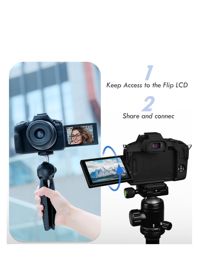 Case Compatible with Canon EOSR50 EOS R50, Soft Silicone Protective Case, Anti Scratch Soft Silicone Rubber Housing Case Shell Protective Cover Protector Guard - Image 2