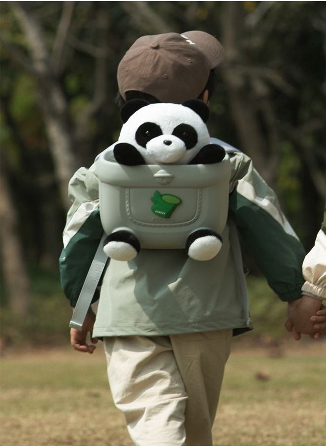C&C Home - 1-Piece Multipurpose Cute Design Panda Theme Shape Large Capacity Outdoor Travel Bag Shoulder Ridge Protection Bag Kids Doll Backpack School Bag for Children 251x154x305 mm - Image 1