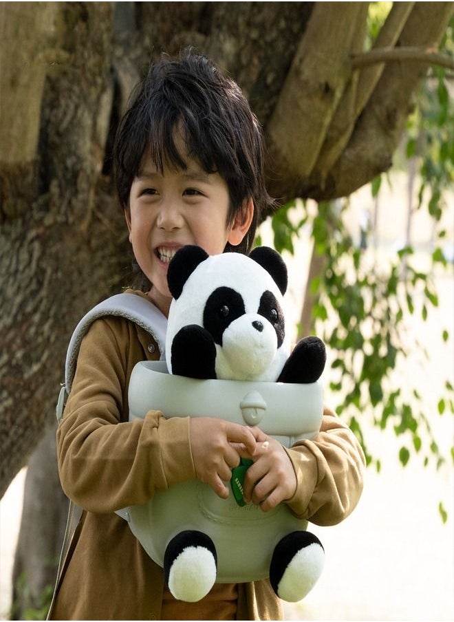C&C Home - 1-Piece Multipurpose Cute Design Panda Theme Shape Large Capacity Outdoor Travel Bag Shoulder Ridge Protection Bag Kids Doll Backpack School Bag for Children 251x154x305 mm - Image 1