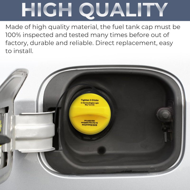 Manymiba E85 Gas Cap Fuel Cap For Chevrolet Gmc Cadillac  2007-2008 Silverado/Sierra 1500(Not Included Classic&Hd)  2007-2011 Tahoe/Avalanche/Yukon 1500/Suburban 1500  2009-2011 Escalade Esv Ext  Gt295 - Image 4