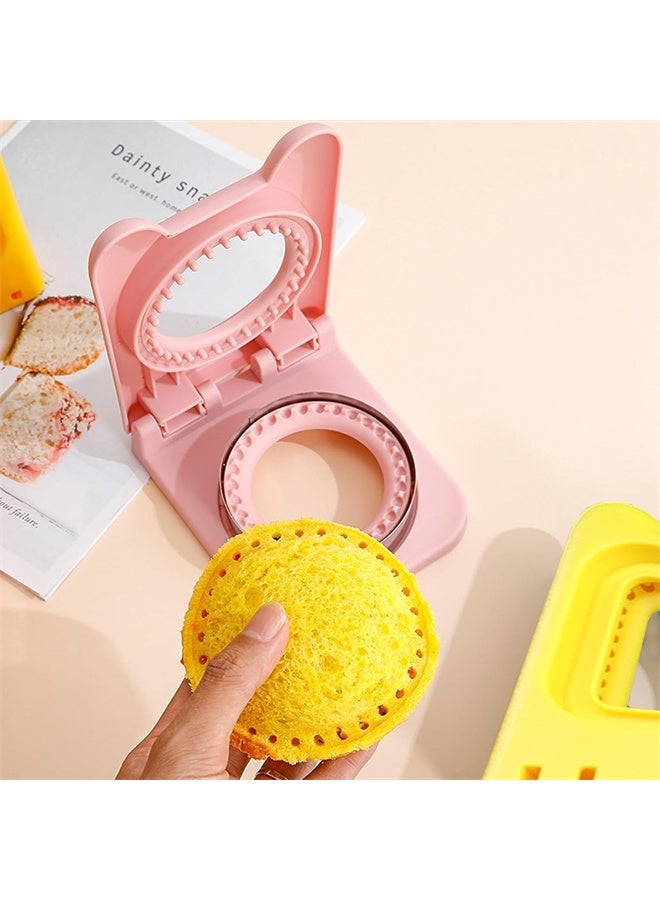 HOMESTAR 2PCS Sandwich Cutter and Sealer for Kids, DIY Pocket Sandwiches, Great for Breakfast, Sandwich Maker - Image 3