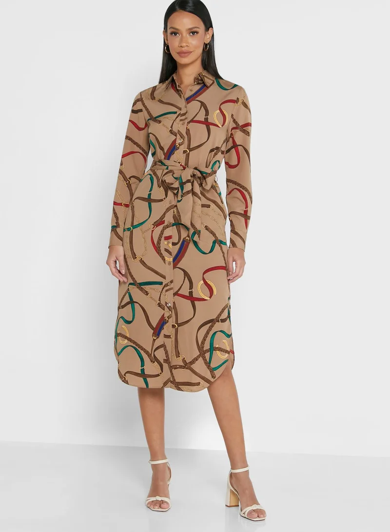 Lauren Ralph Lauren Shadny Printed Shirt Dress