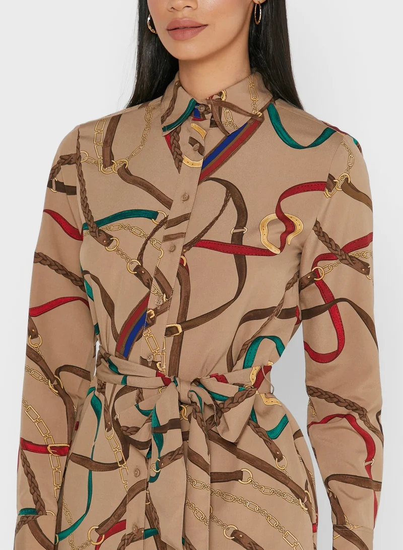 Lauren Ralph Lauren Shadny Printed Shirt Dress
