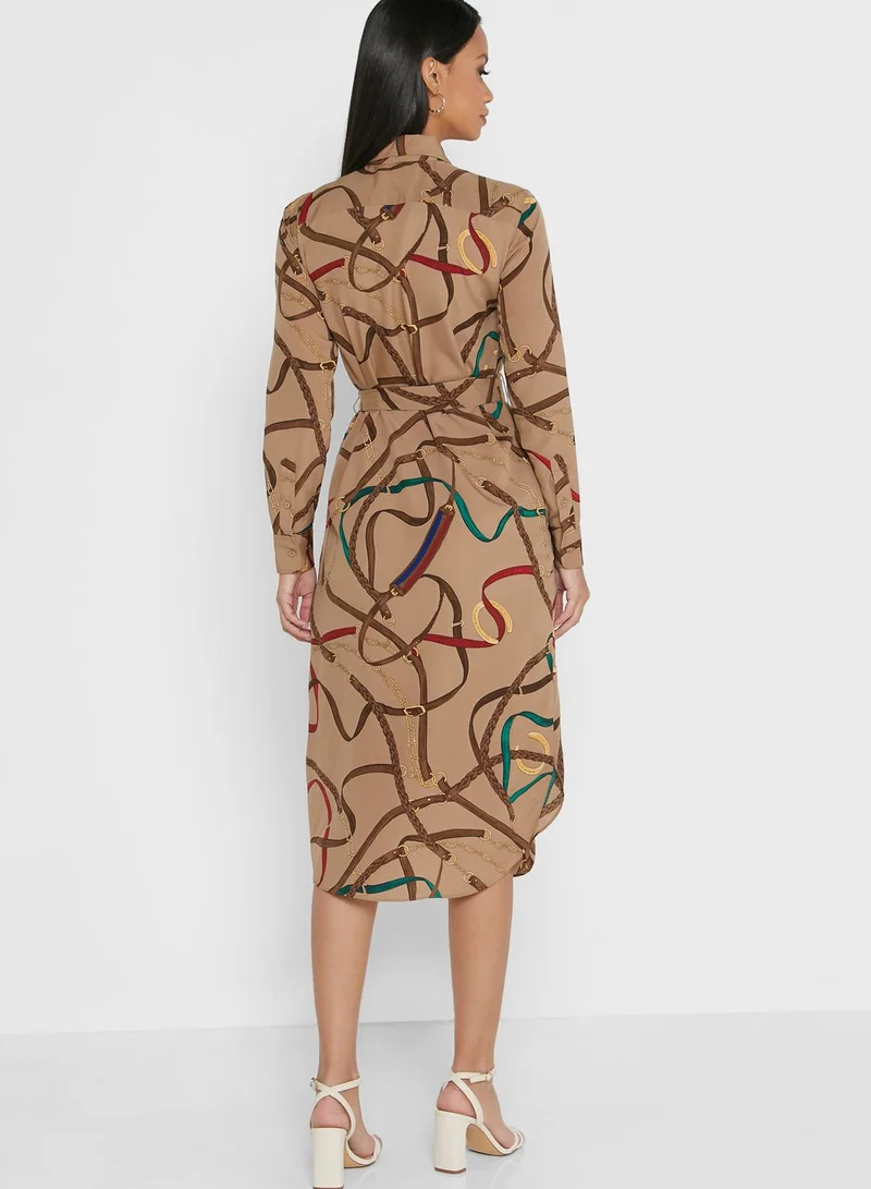 Lauren Ralph Lauren Shadny Printed Shirt Dress