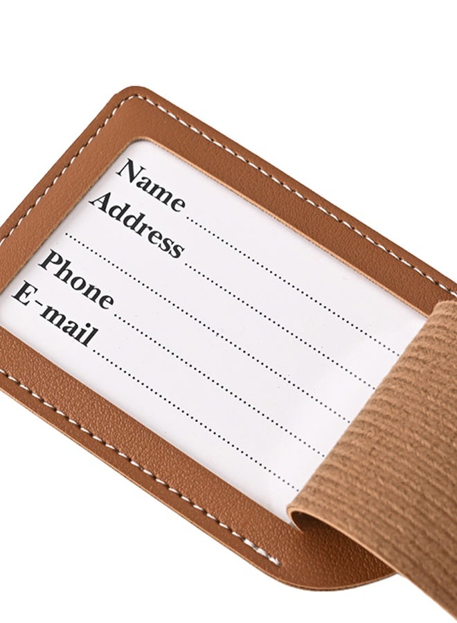 PU Leather Passport Holder with Foil-Stamped Design and Luggage Tag Set - Image 2