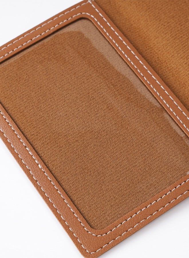 PU Leather Passport Holder with Foil-Stamped Design and Luggage Tag Set - Image 5