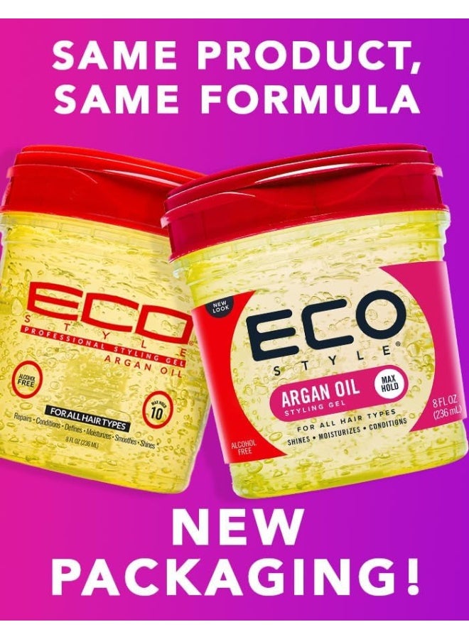 Eco Style EcoStyle Moroccan Argan Oil Styling Gel 236 ml - Image 4