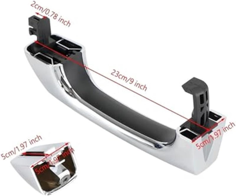 DEMULAX Chrome Exterior Door Handle Cover for Hummer H3 - Image 4