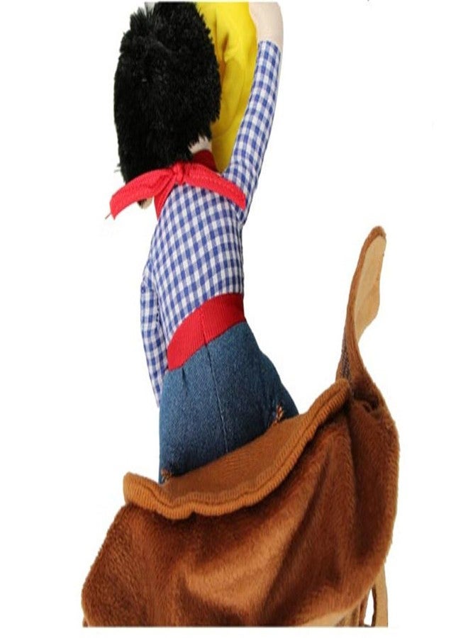 Mikayoo Cowboy Rider Dog Costume Waving Hat - Funny Dog Halloween Costumes with Doll and Hat, Adjustable Knight Style Costume for Labs, German Shepherds, and Golden Retrievers, and More (S) - Image 4