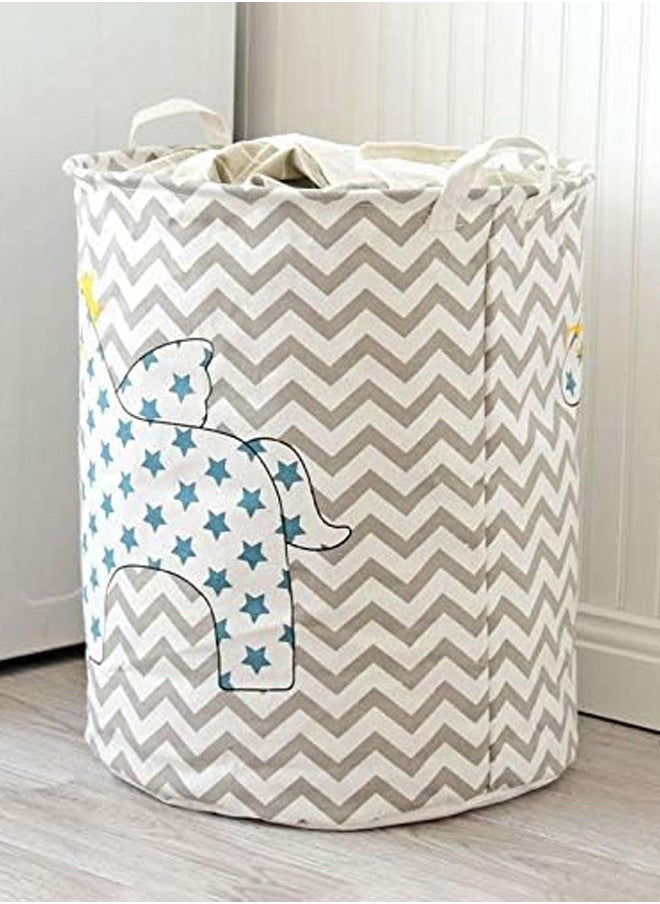 Generic Laundry Storage Basket 40 x 50cm Large Foldable Toys Clothing Organizer(Multicolour)  - Image 4