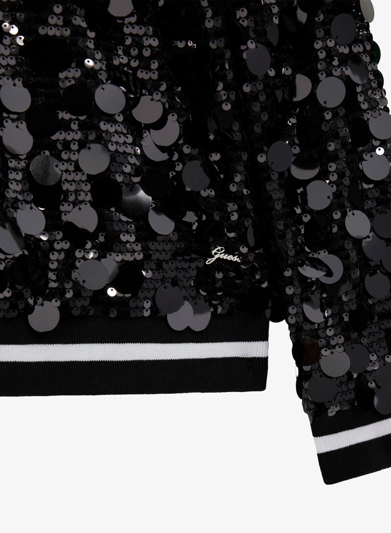 GUESS Kids Graphic Crew Neck Sweatshirt - Image 3