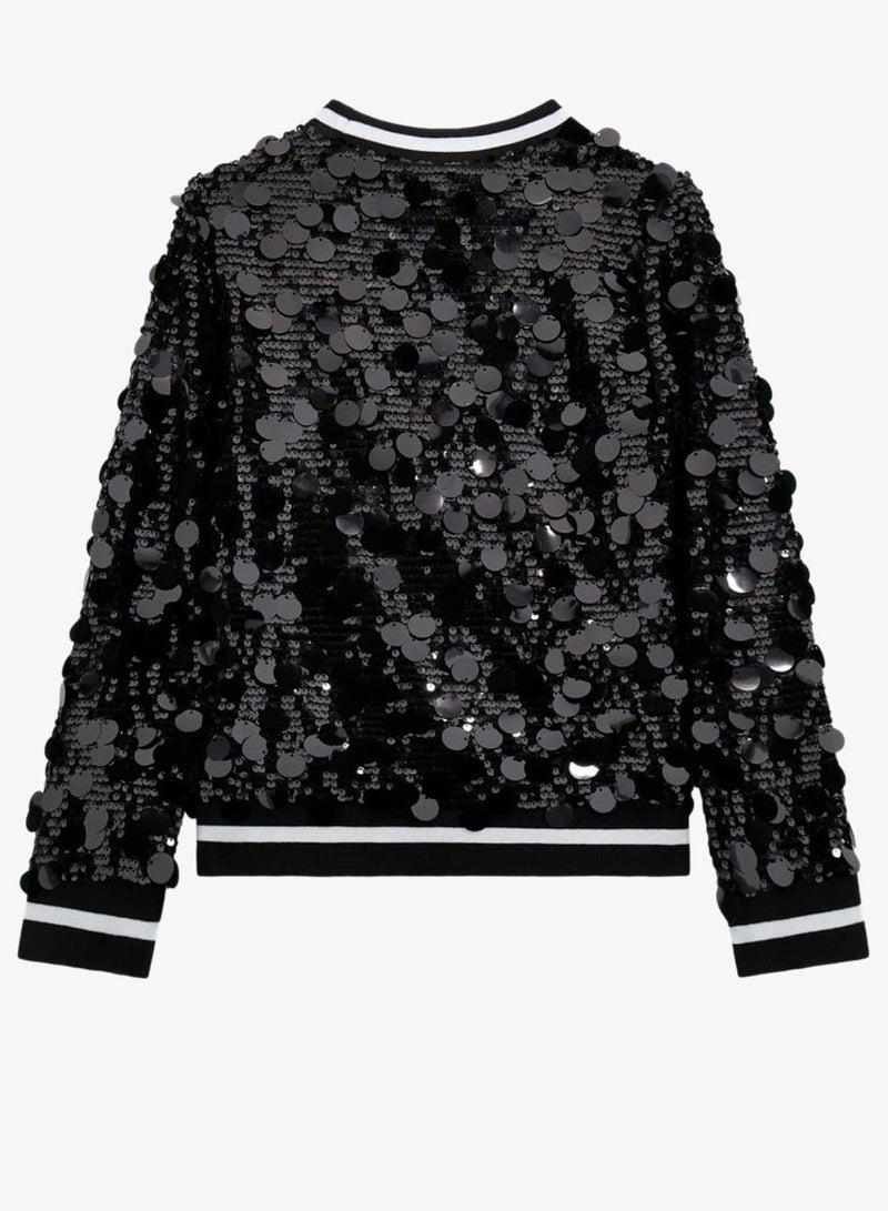 GUESS Kids Graphic Crew Neck Sweatshirt - Image 3