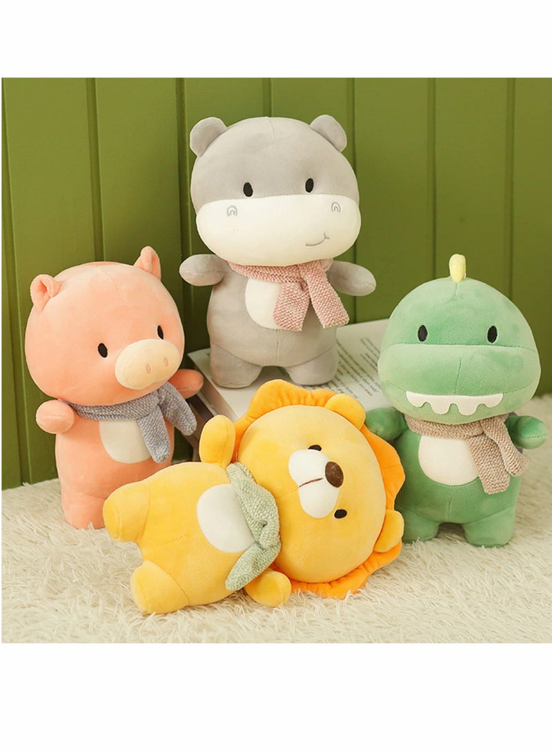 lovely Lion Stuffed Animal Plush Toys 11.8 inches Soft Hugging Pillow Animal Plushies Toy Birthday Gifts for Kids Thanksgiving Gift Home Decorations Party Favors - Image 5
