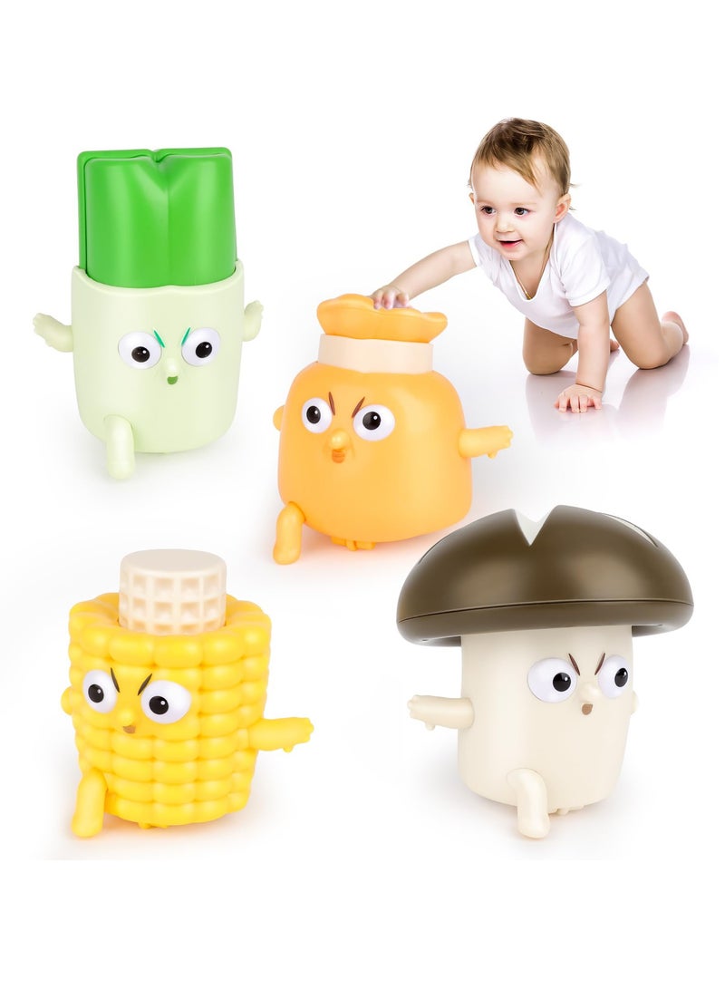 Excefore Blind Box Toy, 1Pcs Baby Push Go Friction Power Car Play Vehicles, Cartoon Vegetables Toys Racing Cars, Random Art Toy, Creative Gift, Best Birthday Gifts for Kids (Random Style) - Image 1