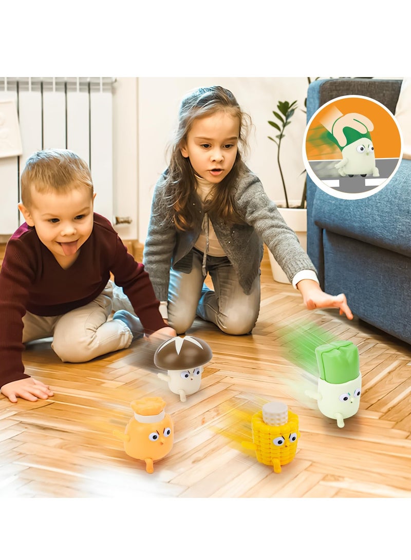 Excefore Blind Box Toy, 1Pcs Baby Push Go Friction Power Car Play Vehicles, Cartoon Vegetables Toys Racing Cars, Random Art Toy, Creative Gift, Best Birthday Gifts for Kids (Random Style) - Image 5