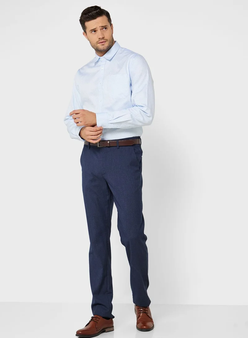 Robert Wood Dobby Full Sleeve Formal Shirt