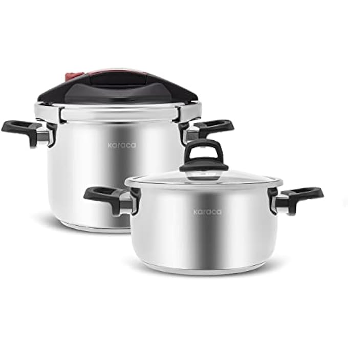 كاراجا طقم طنجرة ضغط بيرفكت ريد سعة 46 لترًا - Image 5