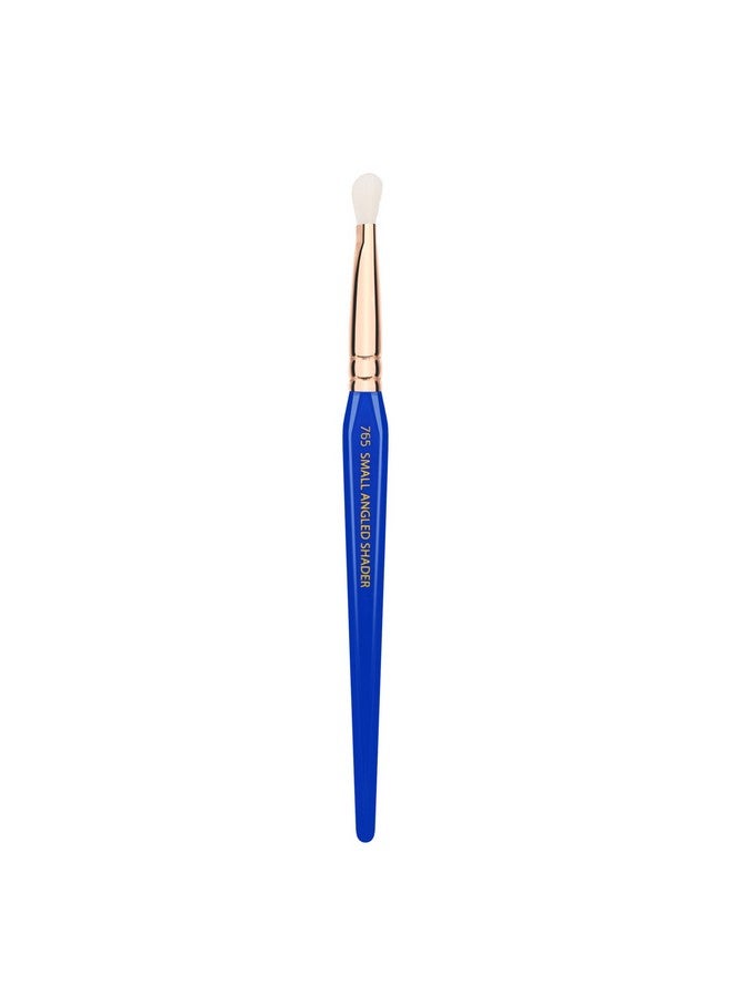 Bdellium Tools Professional Makeup Brush Golden Triangle 765 Small Angled Shader With All Vegan And Soft Synthetic Fibers For Flawless Professional Eye Shadow Application (Blue 1Pc) - Image 1