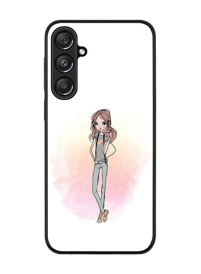 Stylizedd For Samsung Galaxy A16 / A16 5G Case,Slim fit Camera Protection, Shockproof Thin Phone cover - Girl Next Door - Image 1