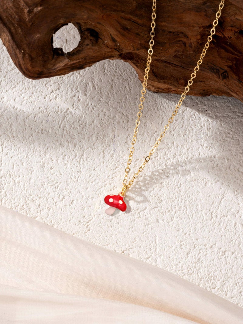 Baydurcan Mushroom Necklace Inspirational Gifts for Women Charm Necklace for Women (Mushroom Gifts) - Image 4