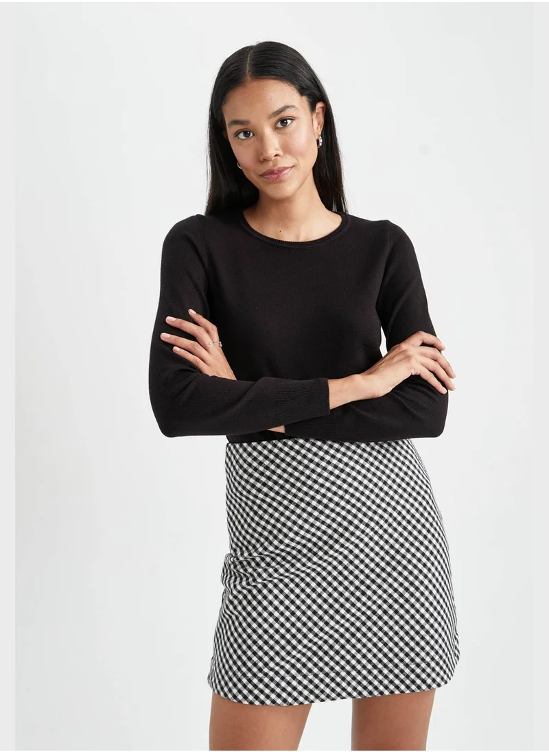 DeFacto Regular Fit Crew Neck Sweater