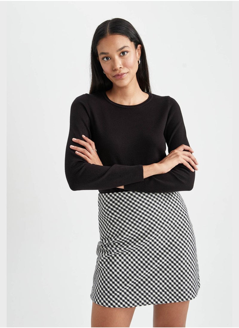 DeFacto Slim Fit Crew Neck Sweater  - Image 1