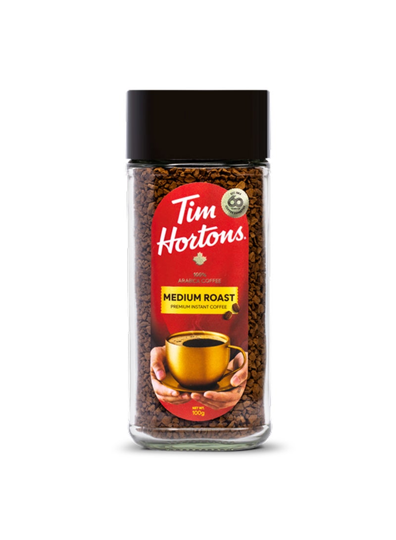 Tim Hortons Premium Instant Coffee Medium Roast 100g - Image 1