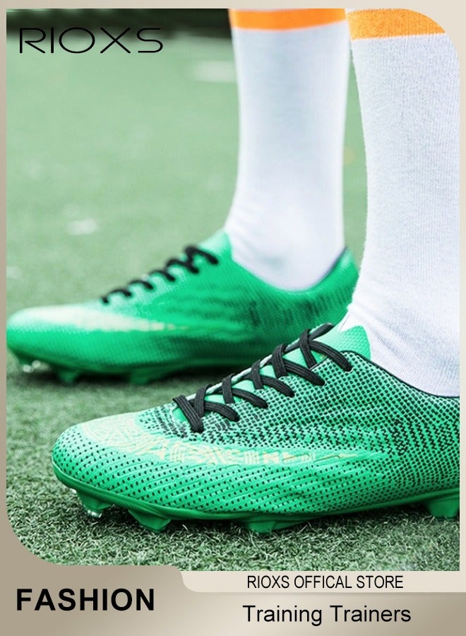 RIOXS Men's Soccer Shoes, Professional Competition Football Boots Training Shoes, Boy's Outdoor Non-Slip Sneakers, Lightweight Athletic Outdoor Sports Shoes For Big Kids/Teenagers/Adults, Unisex Running Football Shoes, Mens Running Shoes Athletic Walking Sneakers, Running Tennis Shoes Fashion Sneakers  - Image 3