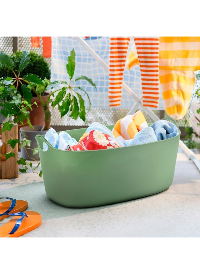 erorex Flexi laundry basket, in-/outdoor, green, 35 l - Image 2