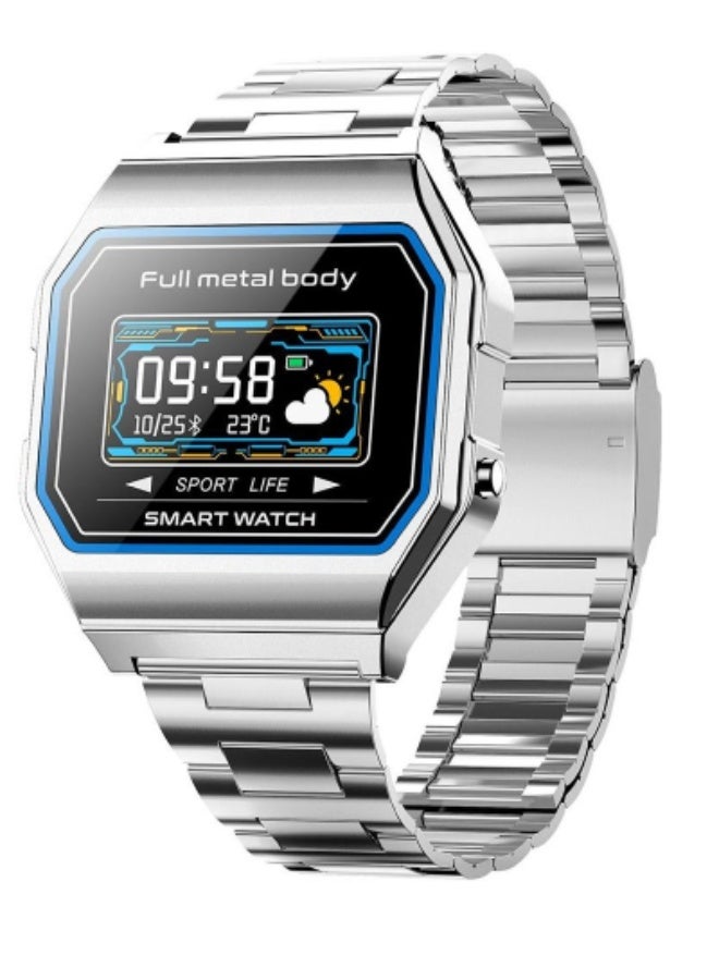 KW18 Smart Watch for Men with Heart Rate  Blood Pressure Monitor, GPS Fitness Tracker, IP67 Waterproof Stainless Steel Sports Smartwatch with Sleep Tracking  Message Notifications for Android  iOS - Image 1