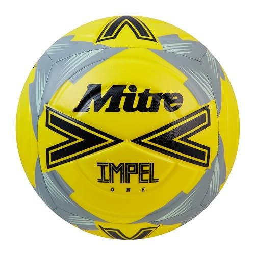 Mitre IMPEL Soccer Ball Training Soccer Balls for Kids Youth Durable 6Panel Construction SoftTouch Foam Hyperflow Grooves AllWeather Soccer Practice Equipment for Grass or Astroturf - Image 1