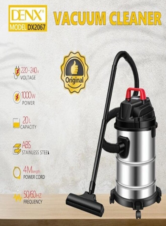 Denx DX2067 VACUUM CLEANER 20L - Powerful 1000W - Image 1