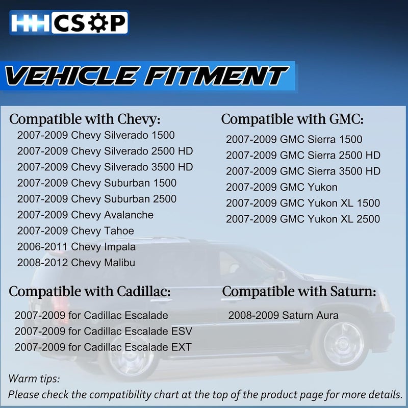 HHCSOP Rear Left Driver Side Door Lock Latch Actuator Motor for Chevy GMC Cadillac Saturn - Image 3