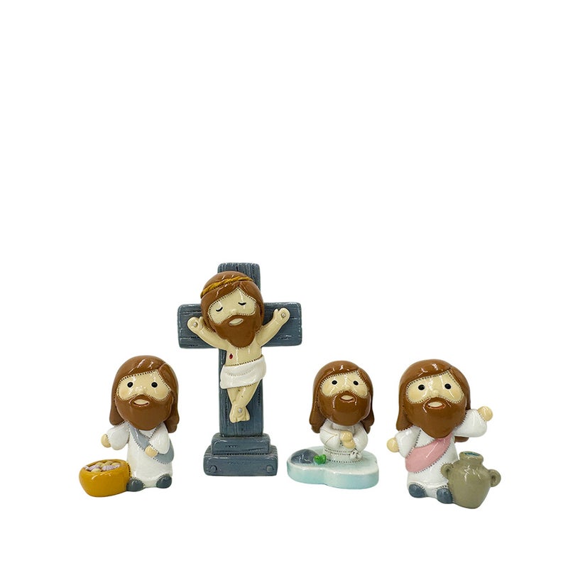 Resin Cartoon Nativity Figure Ornament for Good Friday - Image 5