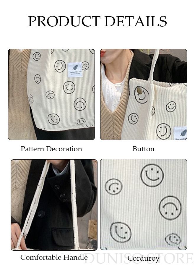 DUNISO Women's Shoulder Tote Bag Canvas Handbag For Women Large Capacity Bucket Bag Fashionable Travel Messenger Shoulder Bag for Ladies Girls College Students - Image 3