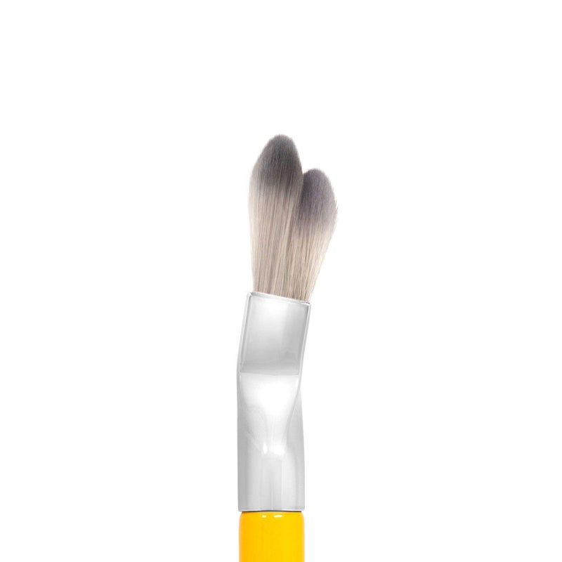 Bdellium Tools Professional Makeup Brush - Studio Series 951 Small Slanted Double Dome Blender - With Soft Synthetic Fibers, For Application & Blending (Yellow, 1pc) - Image 5