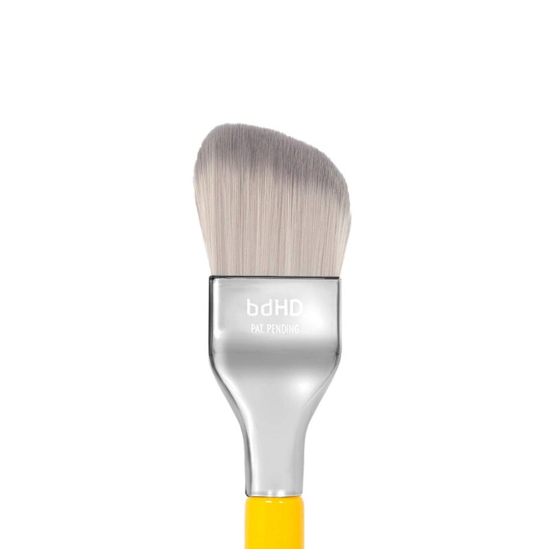 Bdellium Tools Professional Makeup Brush - Studio Series 951 Small Slanted Double Dome Blender - With Soft Synthetic Fibers, For Application & Blending (Yellow, 1pc) - Image 4