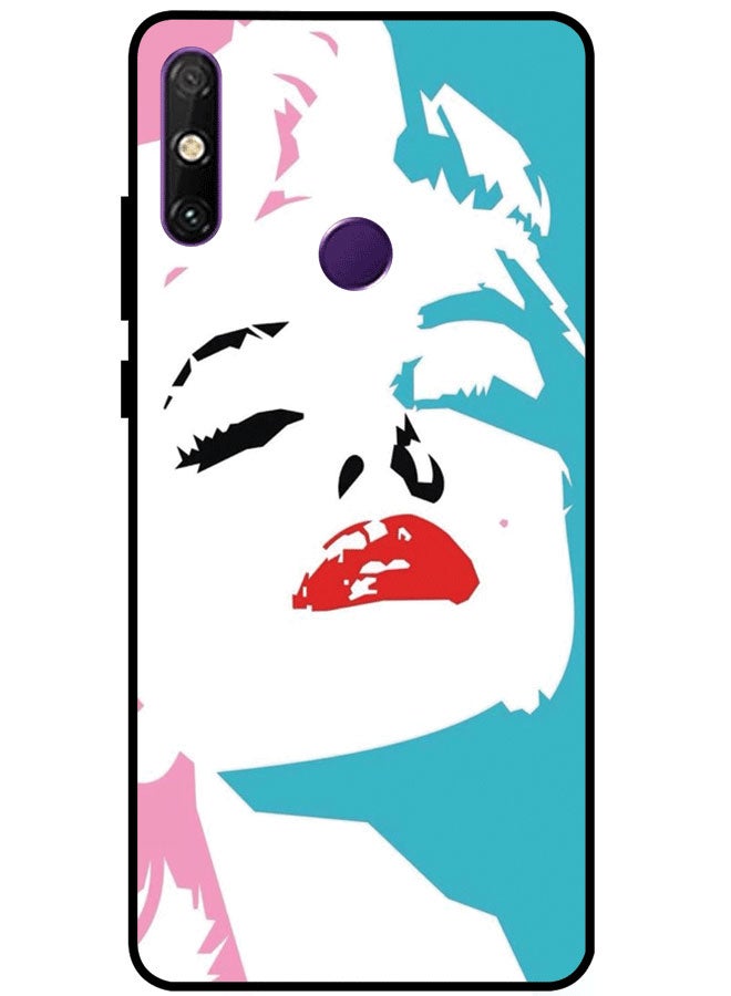 EYE CATCH Protective Case Cover For Huawei Enjoy 20E Girl Face Multicolor - Image 1