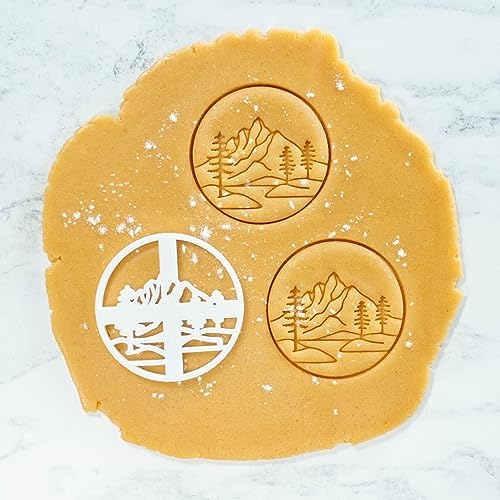 Bakerlogy Mountain with Pine Tree Forest cookie cutter, 1 piece - Bakerlogy - Image 4