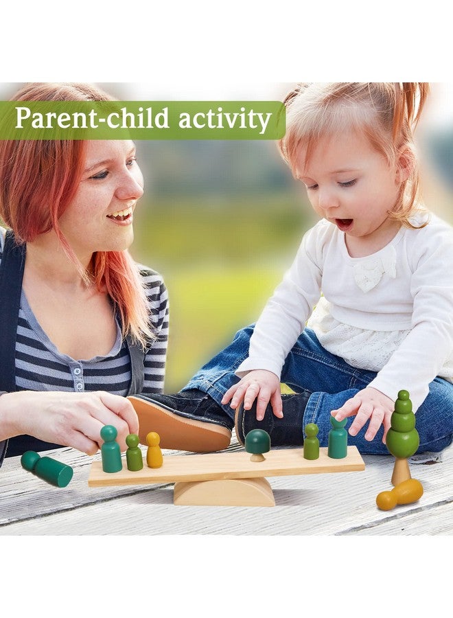 بروميس بيبي ألعاب شجرة خشبية، ألعاب التوازن، دمى خشبية، ألعاب تعليمية لمرحلة ما قبل المدرسة، ألعاب مونتيسوري، أشجار الغابات الطبيعية، إكسسوارات إبداعية لديكور المنزل - Image 5