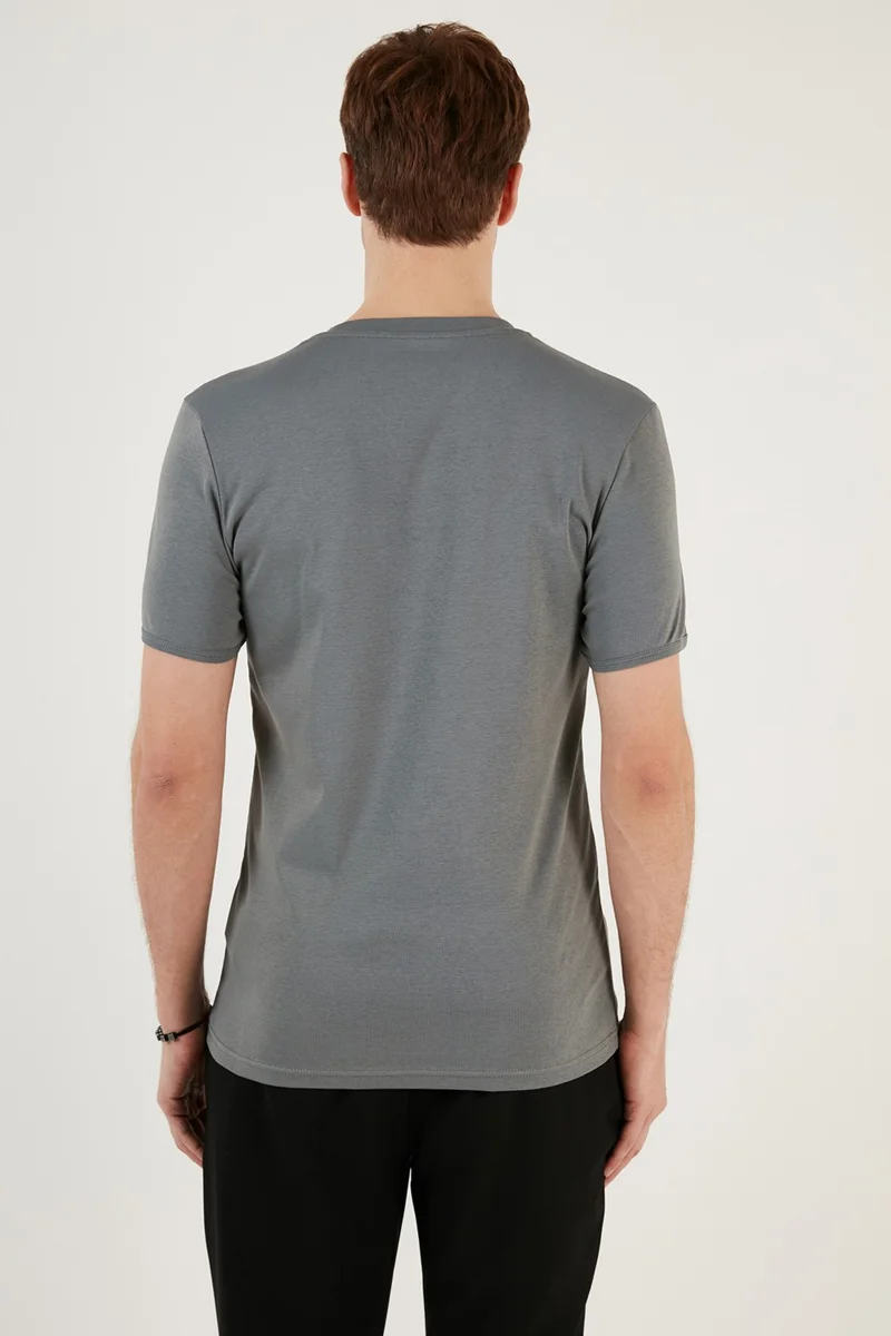 Buratti 100% Cotton V-Neck Slim Fit T Shirt Men's T Shirt 5902122