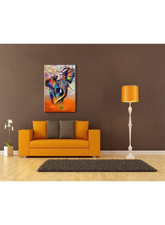 Mistyefly Graffiti Art Graffiti Wall Art Street Art Canvas Elephant Canvas Wall Art Graffiti Wall Decor Graffiti Wall Art Canvas Colorful Animal Canvas Wall Art for Bedroom Living Room Decor (24''Wx36''H) - Image 4