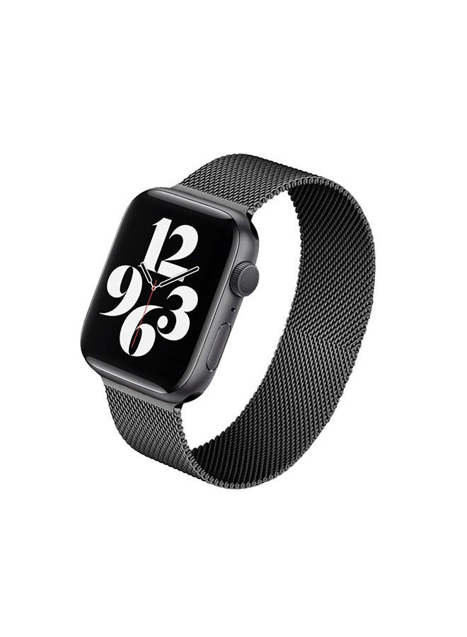 O Ozone Milanese Loop Strap For Apple Watch Series 10 | Ultra 2 | 8 Ultra | 9 | 8 | 7 | 6, 49/46/45/44/42mm, Stainless Steel Double Mesh Wristbands - Grey - Image 1