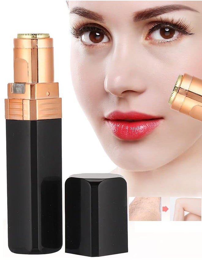 Generic Facial Hair Removal Machine for Women, Upper Lip Face Shaver Electric Facial Hair Remover Device for Face Hair Fuzz Chin Mustaches,Cute Lipstick Shape,Black  - Image 1